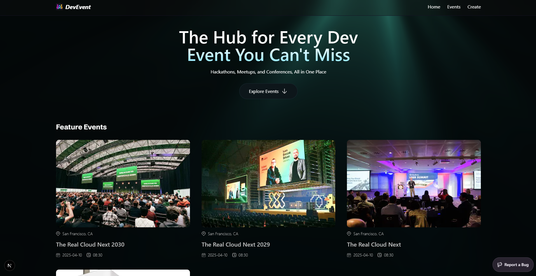NextJS Developer Events App